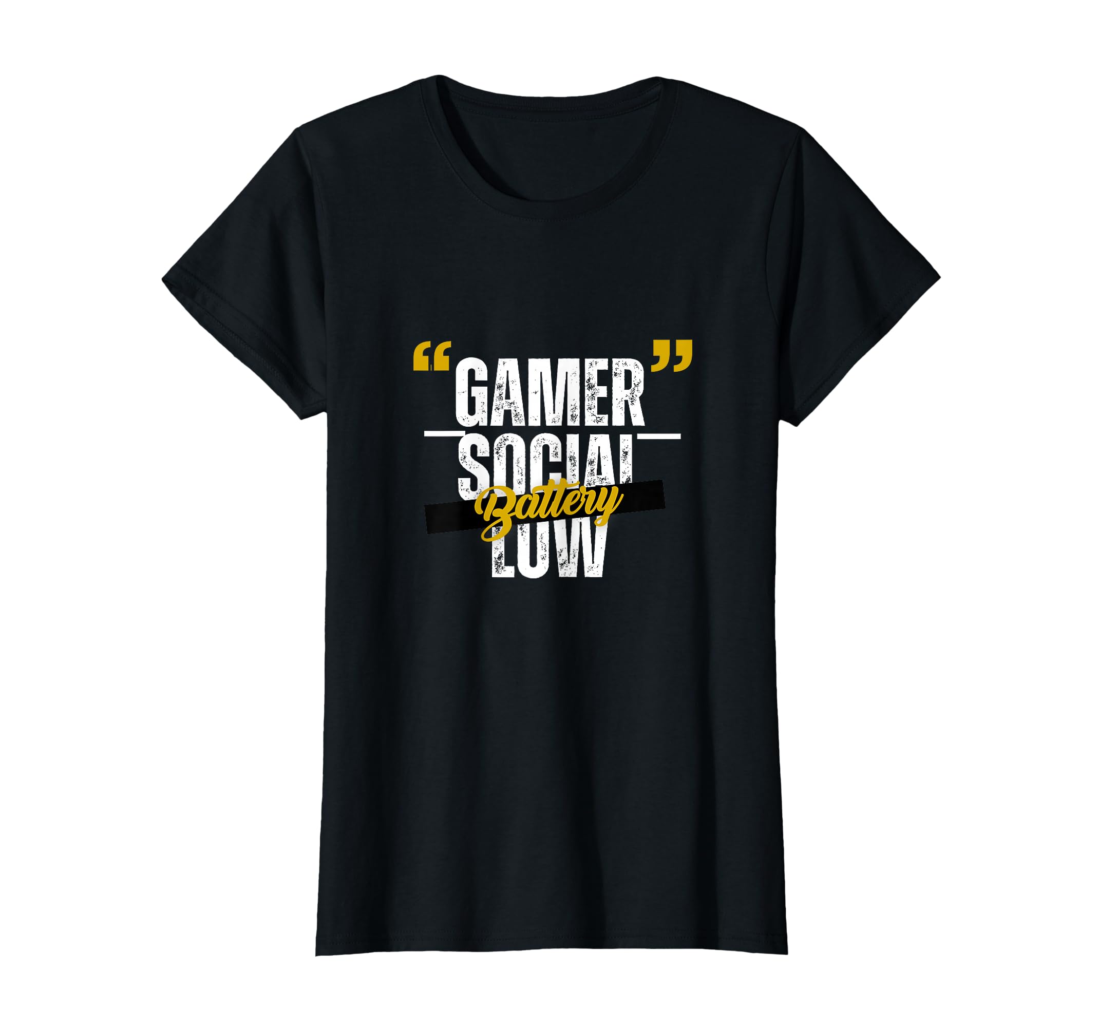 Funny Gamer Gift Her Social Battery T-Shirt - Unique Graphic for Adults - T-Shirt, Sweatshirt, Hoodie