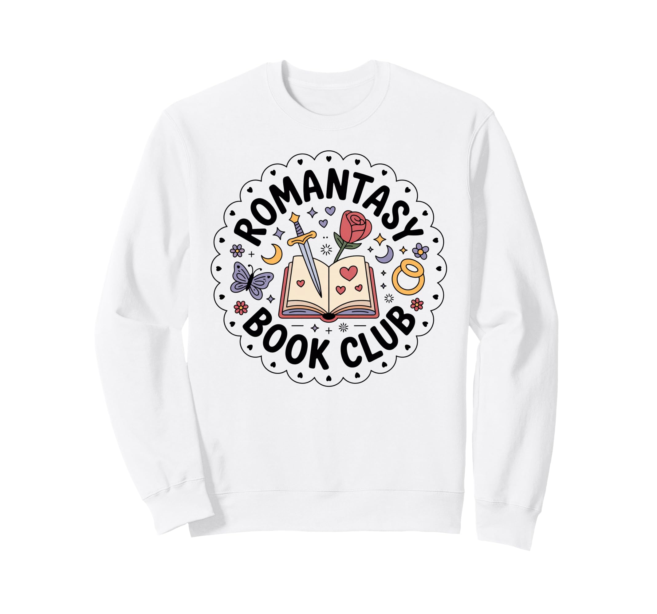 Romantasy Book Club Romance Sweatshirt - Custom Art Print Men Women - T-Shirt, Sweatshirt, Hoodie