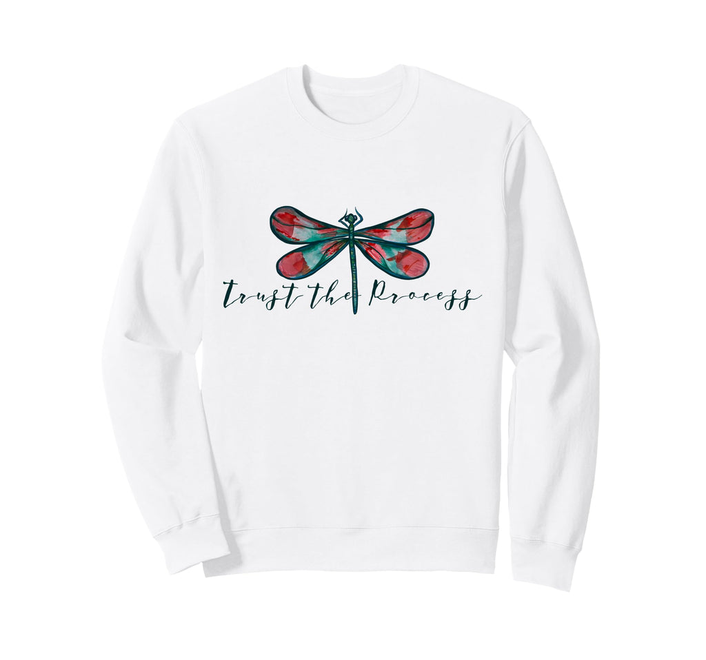 Trust Process Dragonfly Sweatshirt - Minimalist Print for Adults - T-Shirt, Sweatshirt, Hoodie