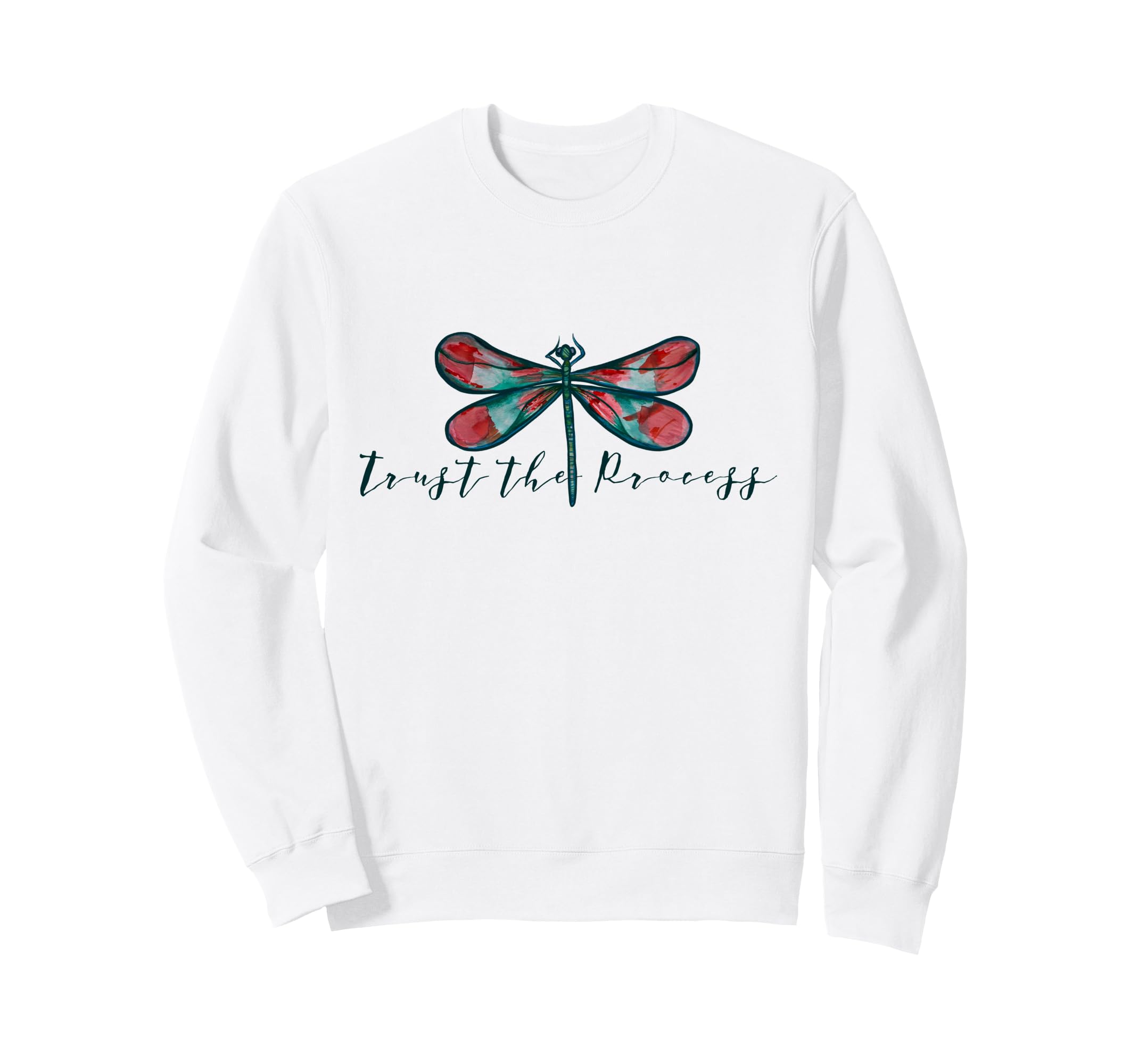 Trust Process Dragonfly Sweatshirt - Minimalist Print for Adults - T-Shirt, Sweatshirt, Hoodie