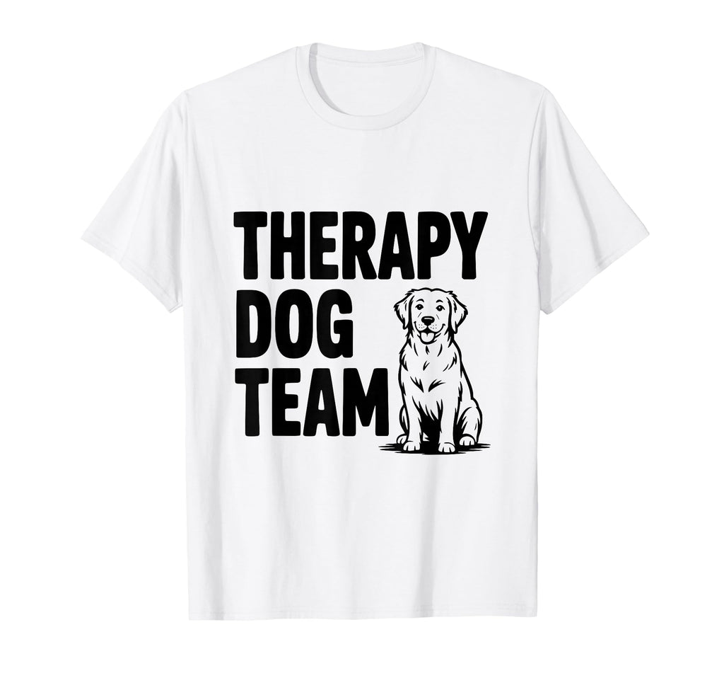 Therapy Dog Team Support Canine T-Shirt - Minimalist Print Men Women - T-Shirt, Sweatshirt, Hoodie