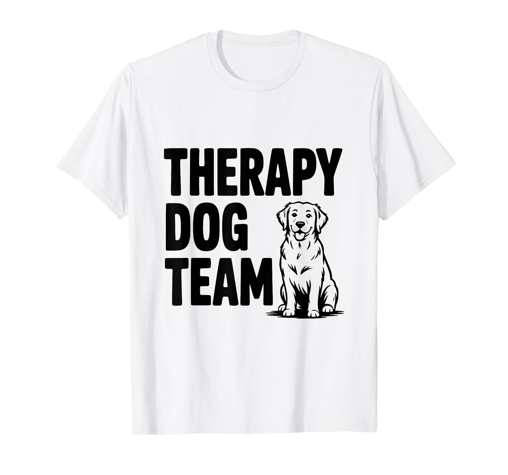 Therapy Dog Team Support Canine T-Shirt - Minimalist Print Men Women - T-Shirt, Sweatshirt, Hoodie