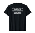 To Person Behind You Are Enough Message T-Shirt - Graphic Print Men Women - T-Shirt, Sweatshirt, Hoodie