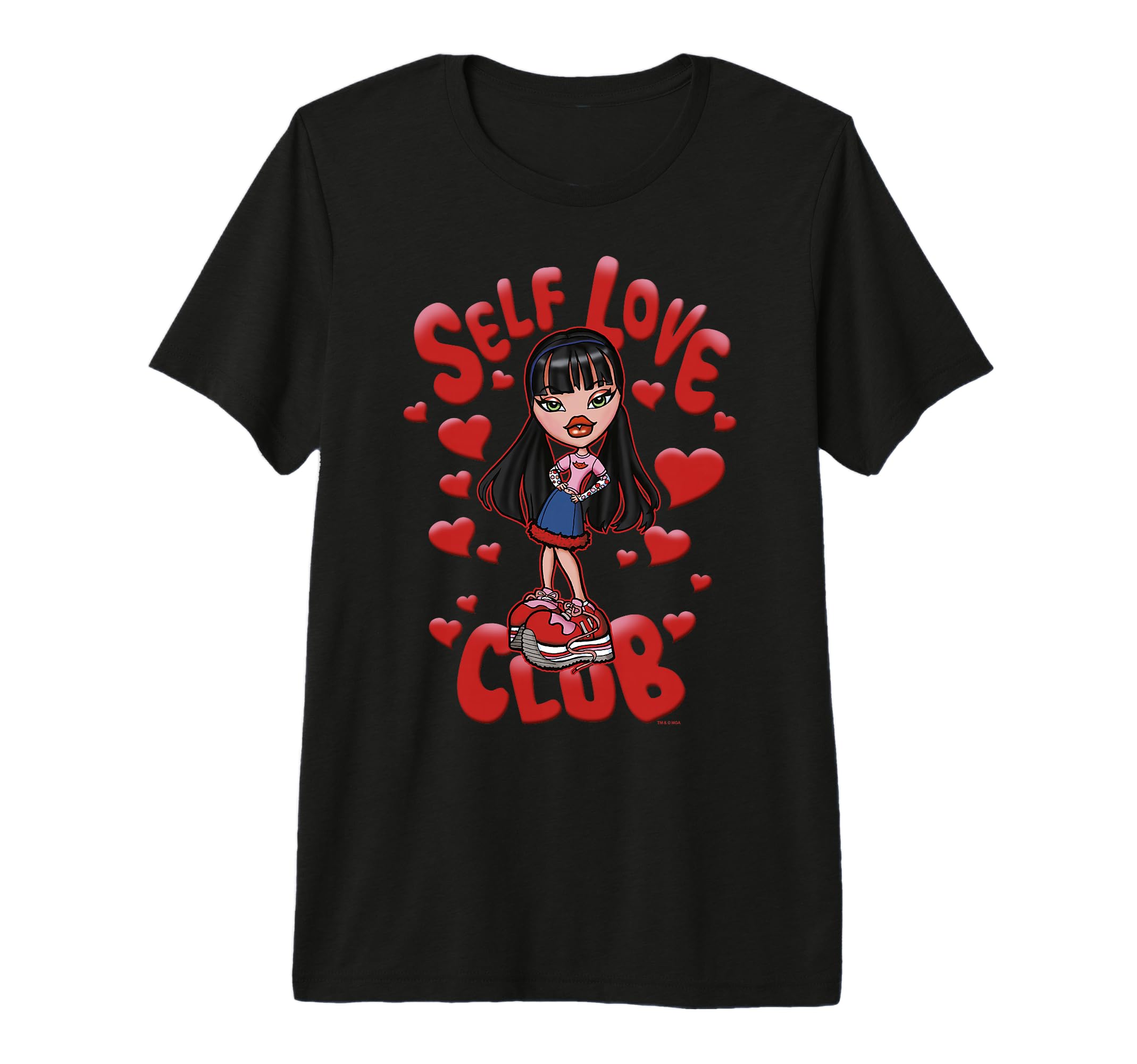 Bratz Jade Self Love Club Portrait T-Shirt - Novelty Apparel for Adults - T-Shirt, Sweatshirt, Hoodie