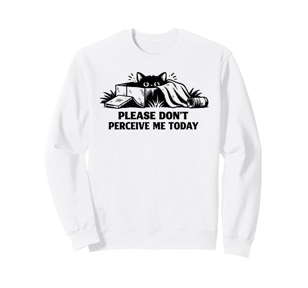 Please Dont Perceive Me Today Sweatshirt - Casual Everyday Wear Men Women - T-Shirt, Sweatshirt, Hoodie
