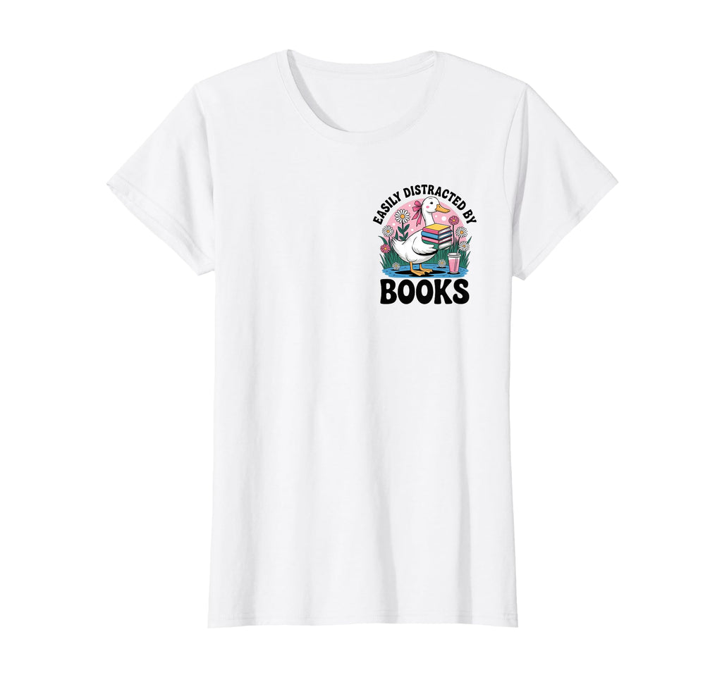 Goose Reading Books Geeky Geese Book Lover T-Shirt - Novelty Apparel Unisex - T-Shirt, Sweatshirt, Hoodie