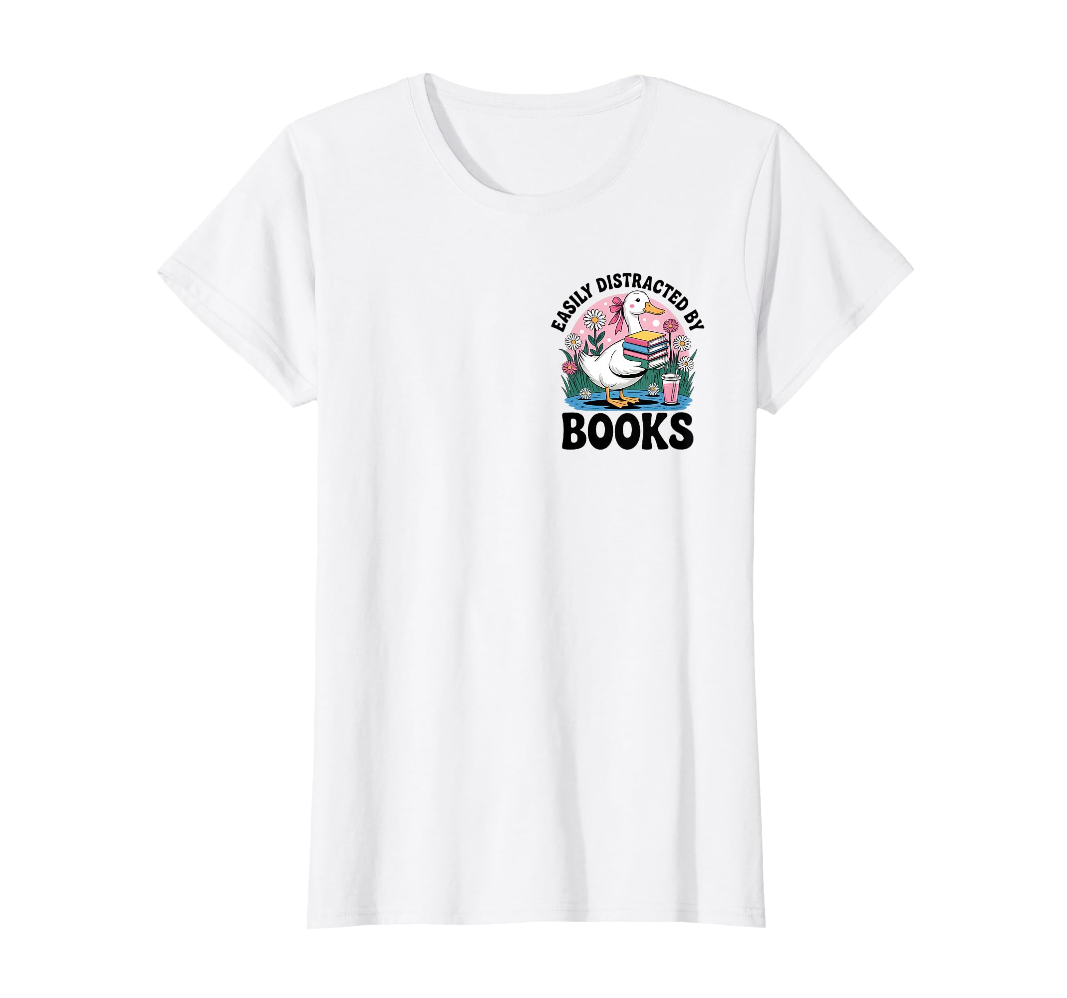Goose Reading Books Geeky Geese Book Lover T-Shirt - Novelty Apparel Unisex - T-Shirt, Sweatshirt, Hoodie