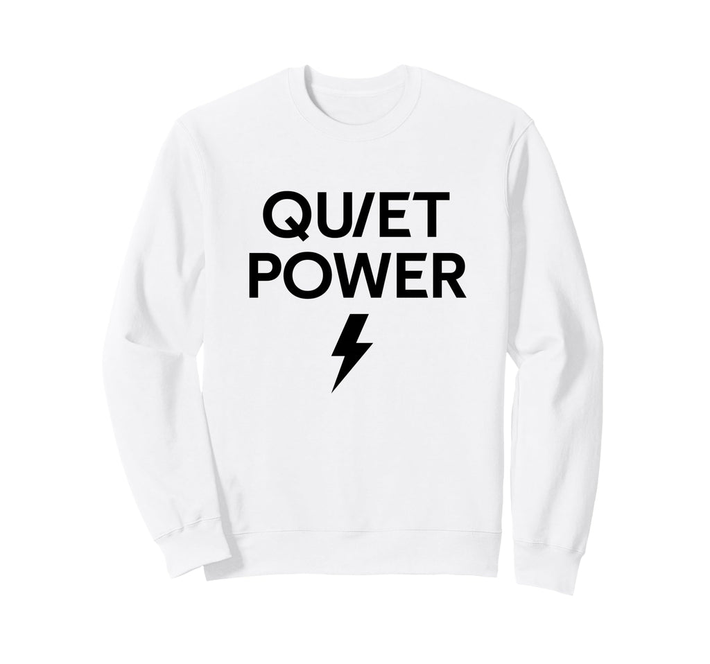 Quiet Power Lightning Minimalist Sweatshirt - Trendy Graphic for Adults - T-Shirt, Sweatshirt, Hoodie