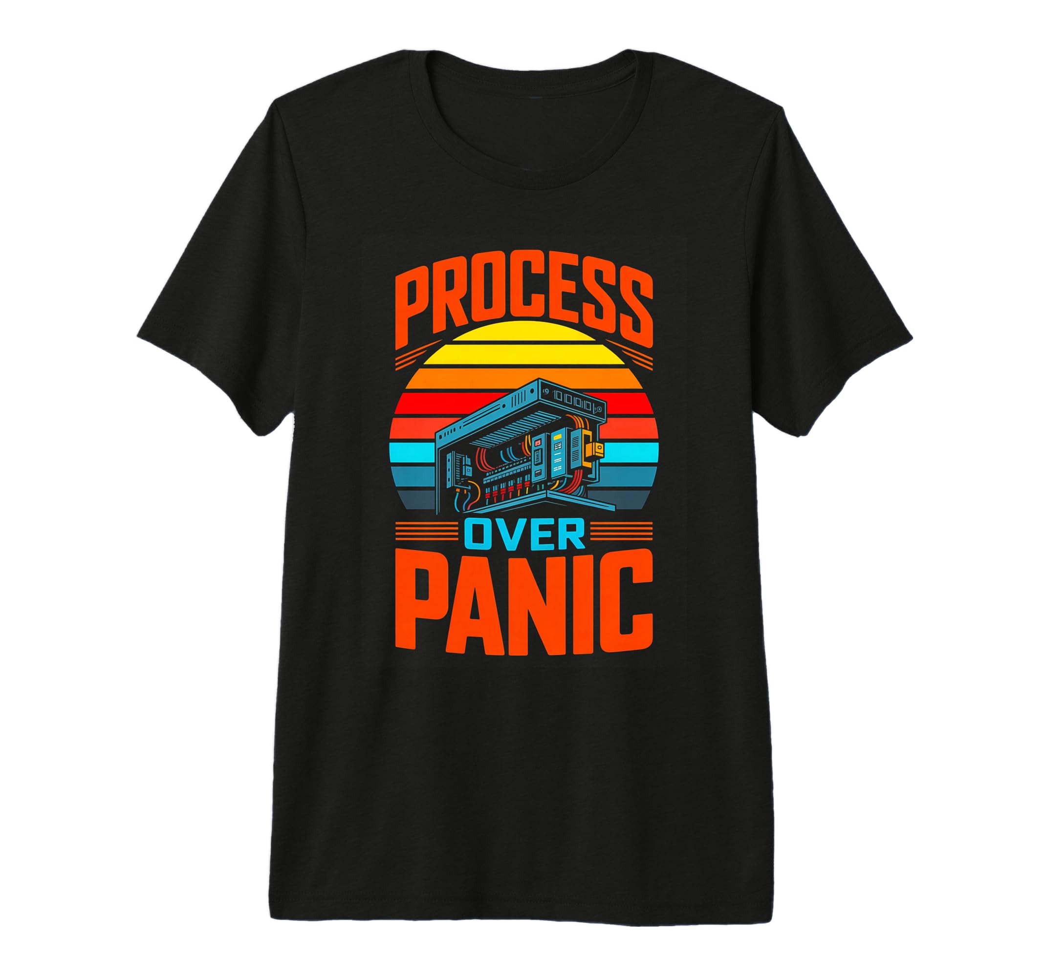 Process Over Panic Tri Blend T-Shirt - Casual Everyday Wear Men Women - T-Shirt, Sweatshirt, Hoodie
