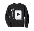 Audio Book Lover Headphone Funny Book Sweatshirt - Unique Graphic Unisex - T-Shirt, Sweatshirt, Hoodie