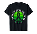 Its Okay To Not Be Okay Green Ribbon T-Shirt - Minimalist Print for Adults - T-Shirt, Sweatshirt, Hoodie