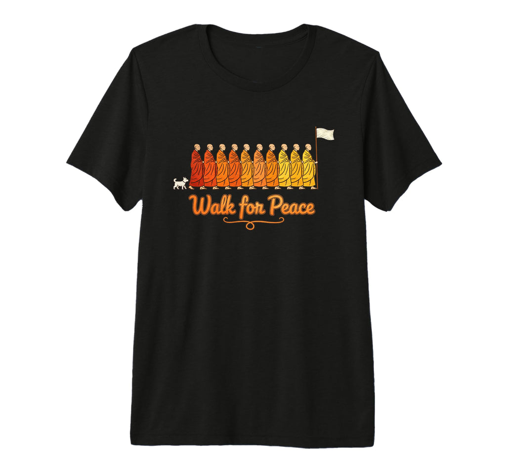 Walk Peace Meditation Wellness Peaceful T-Shirt - Graphic Print Men Women - T-Shirt, Sweatshirt, Hoodie