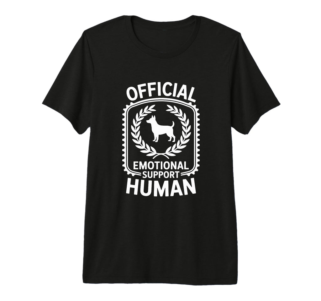 Emotional Support Human Tri Blend T-Shirt - Custom Art Print Unisex - T-Shirt, Sweatshirt, Hoodie