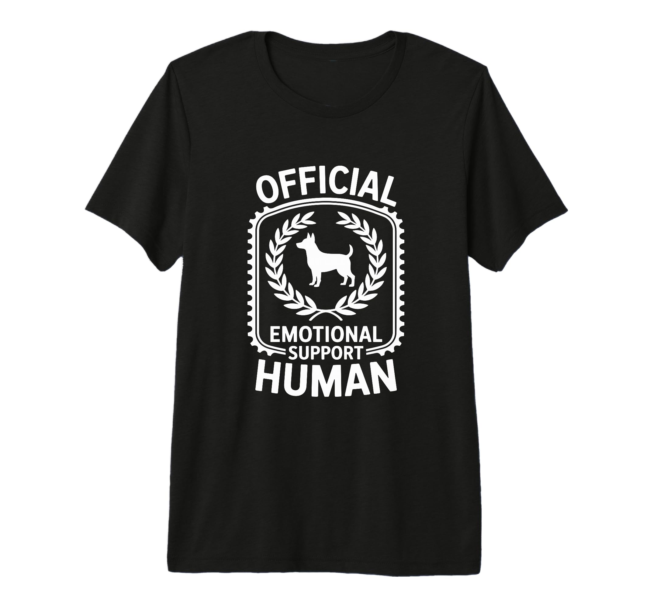 Emotional Support Human Tri Blend T-Shirt - Custom Art Print Unisex - T-Shirt, Sweatshirt, Hoodie