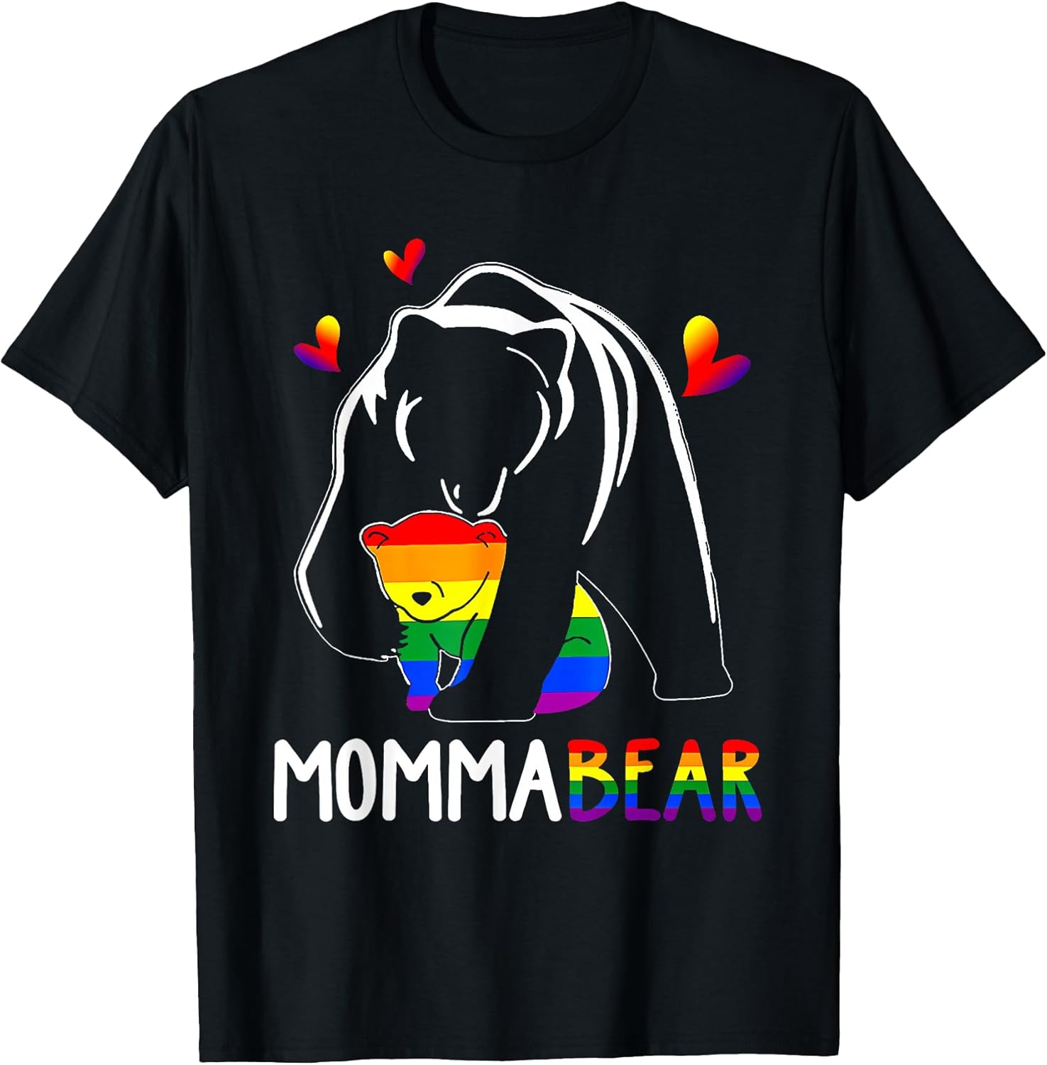 LGBT Mama Momma Bear Gay Pride Proud Mom Unisex T-shirt, Sweatshirt, Hoodie, Long Sleeve Tee - T-Shirt, Sweatshirt, Hoodie