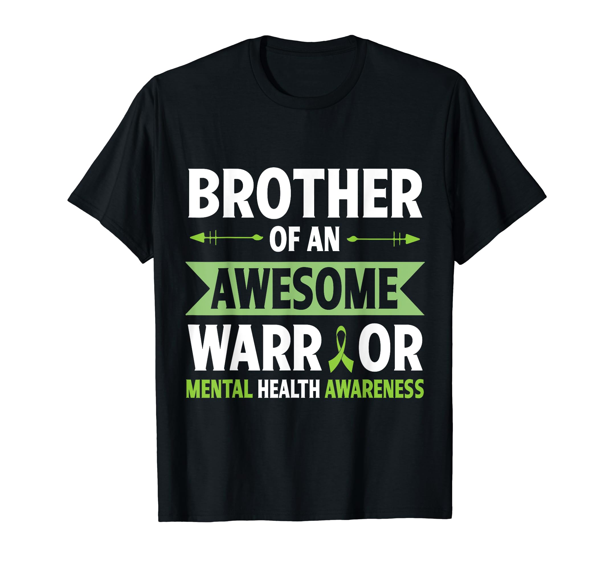 Brother Awesome Warrior Mental Health T-Shirt - Trendy Graphic for Adults - T-Shirt, Sweatshirt, Hoodie