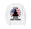 Yoga Meditation Usa Flag 250 Years Sweatshirt - Novelty Apparel for Adults - T-Shirt, Sweatshirt, Hoodie