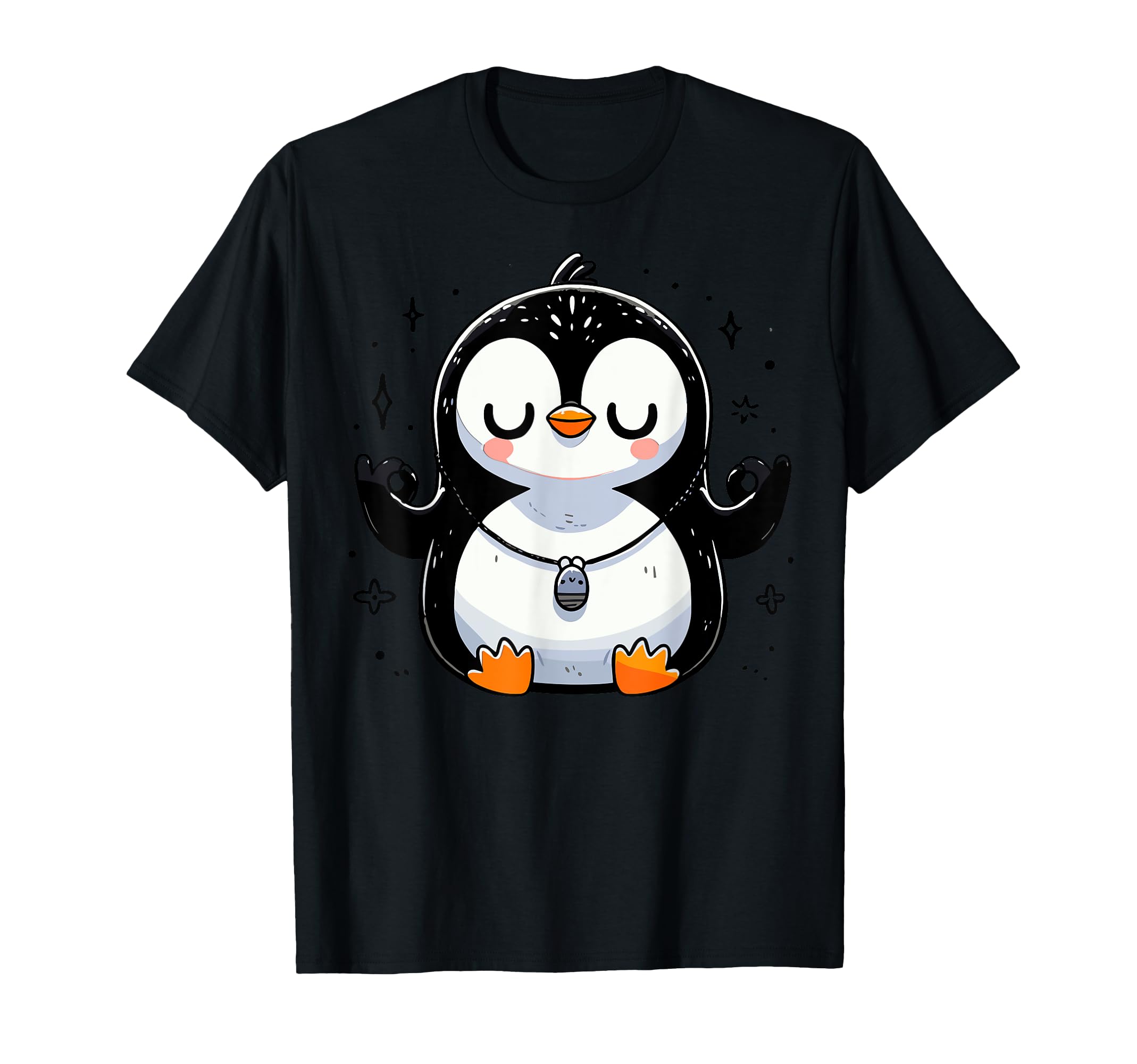 Meditation Penguin Yoga Pose T-Shirt - Fun Novelty Design for Adults - T-Shirt, Sweatshirt, Hoodie