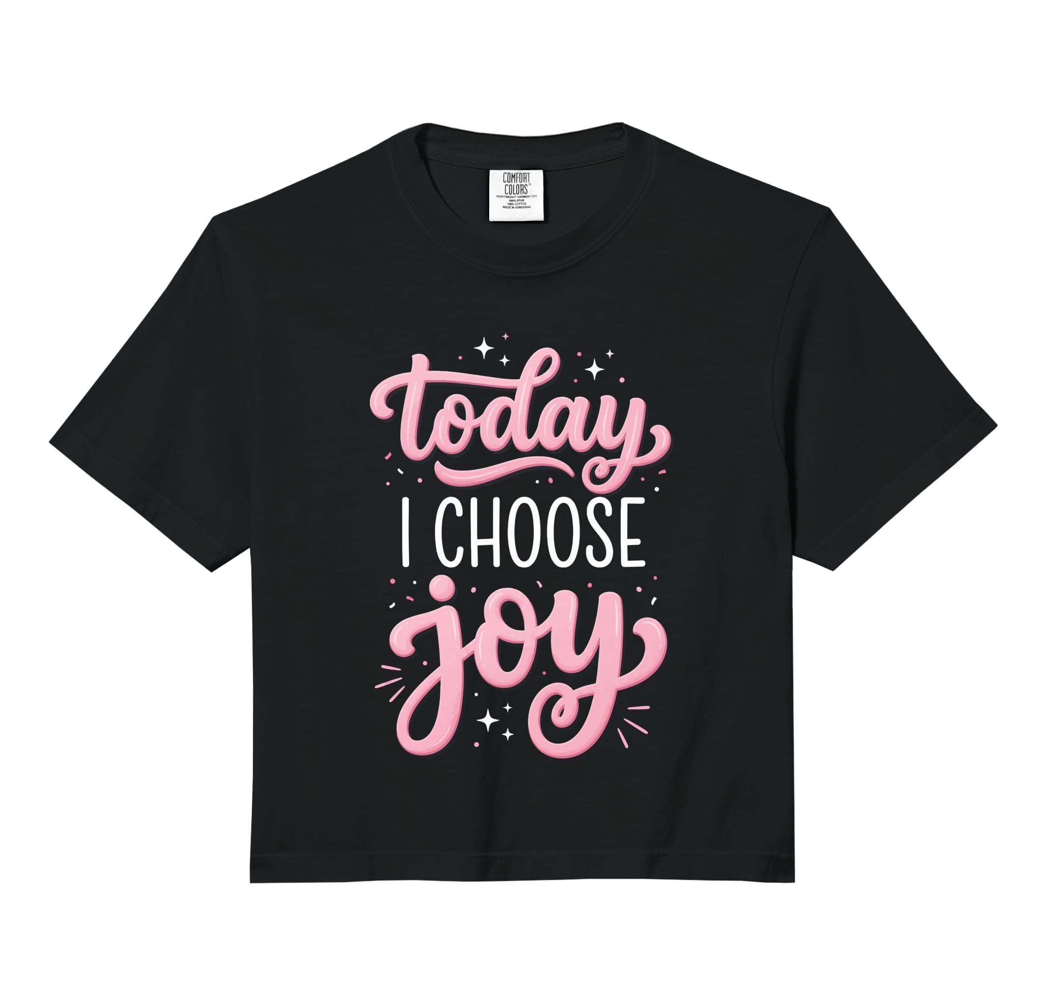 Today I Choose Joy Comfort Colors Hoodie - Fun Novelty Design for Adults - T-Shirt, Sweatshirt, Hoodie