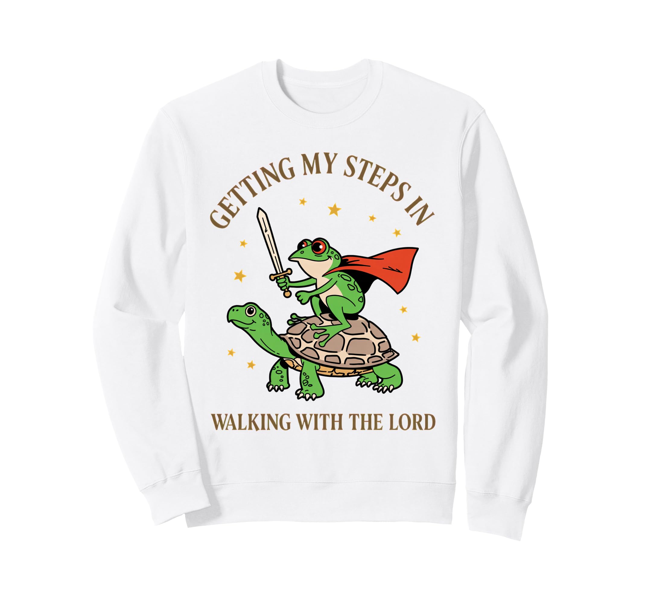 Getting My Steps Walking Lord Frog Sweatshirt - Unique Graphic for Adults - T-Shirt, Sweatshirt, Hoodie
