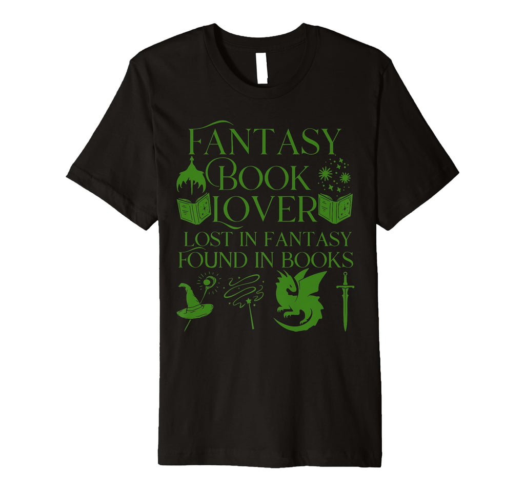 Fantasy Book Lover Dragons And Magic T-Shirt - Graphic Print Unisex - T-Shirt, Sweatshirt, Hoodie
