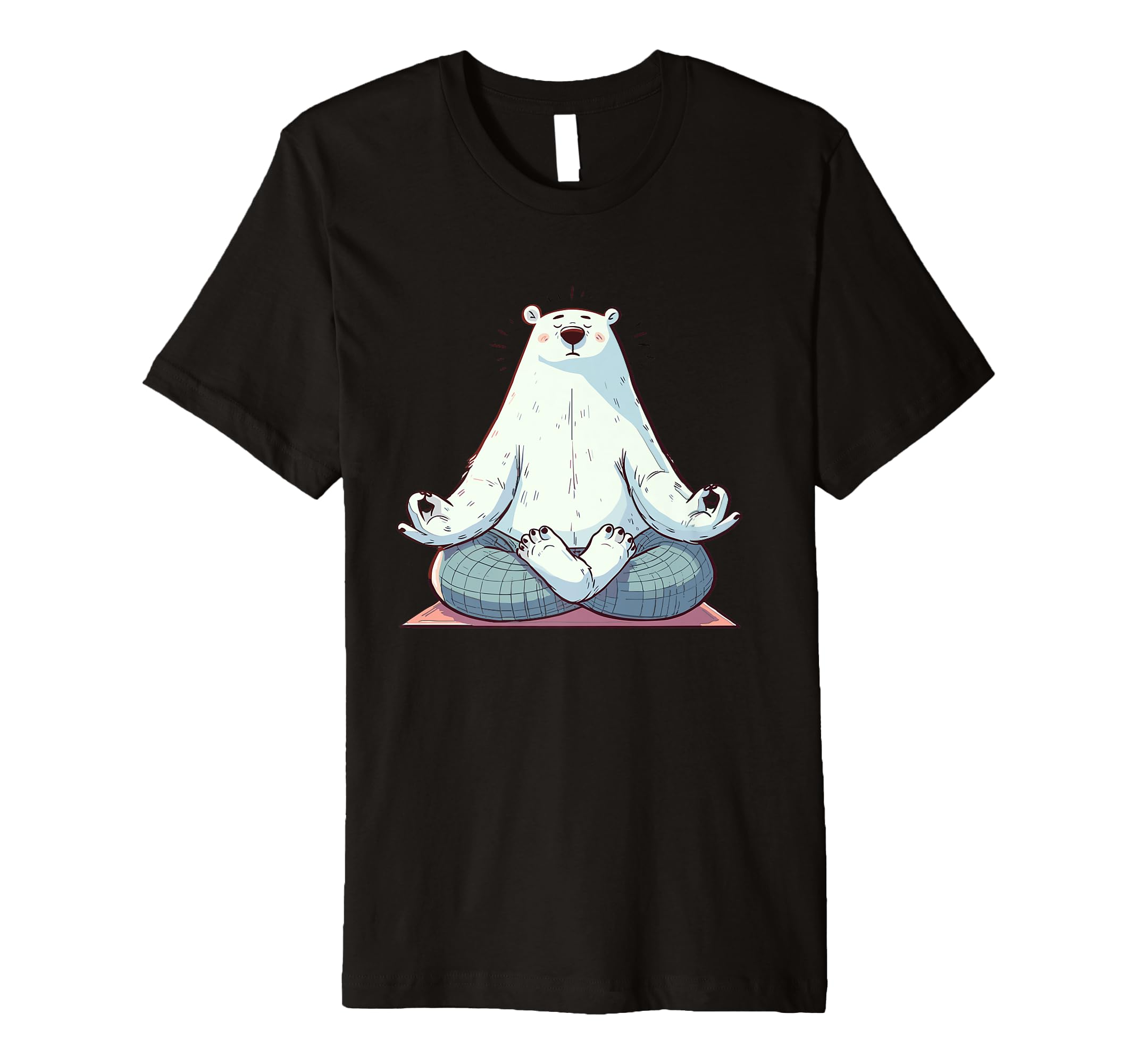 Meditation Polar Bear Yoga Pose T-Shirt - Fun Novelty Design for Adults - T-Shirt, Sweatshirt, Hoodie