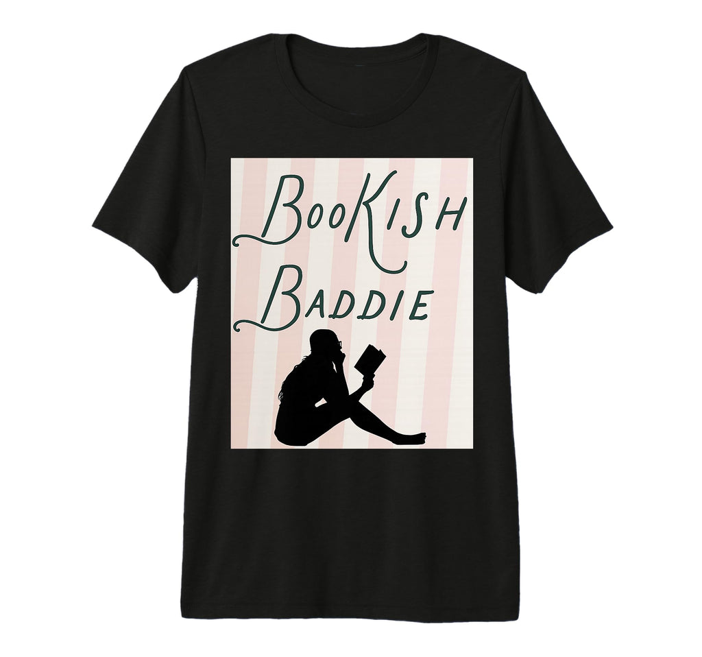 Bookish Baddie Book Lover Tri Blend T-Shirt - Fun Novelty Design Unisex - T-Shirt, Sweatshirt, Hoodie