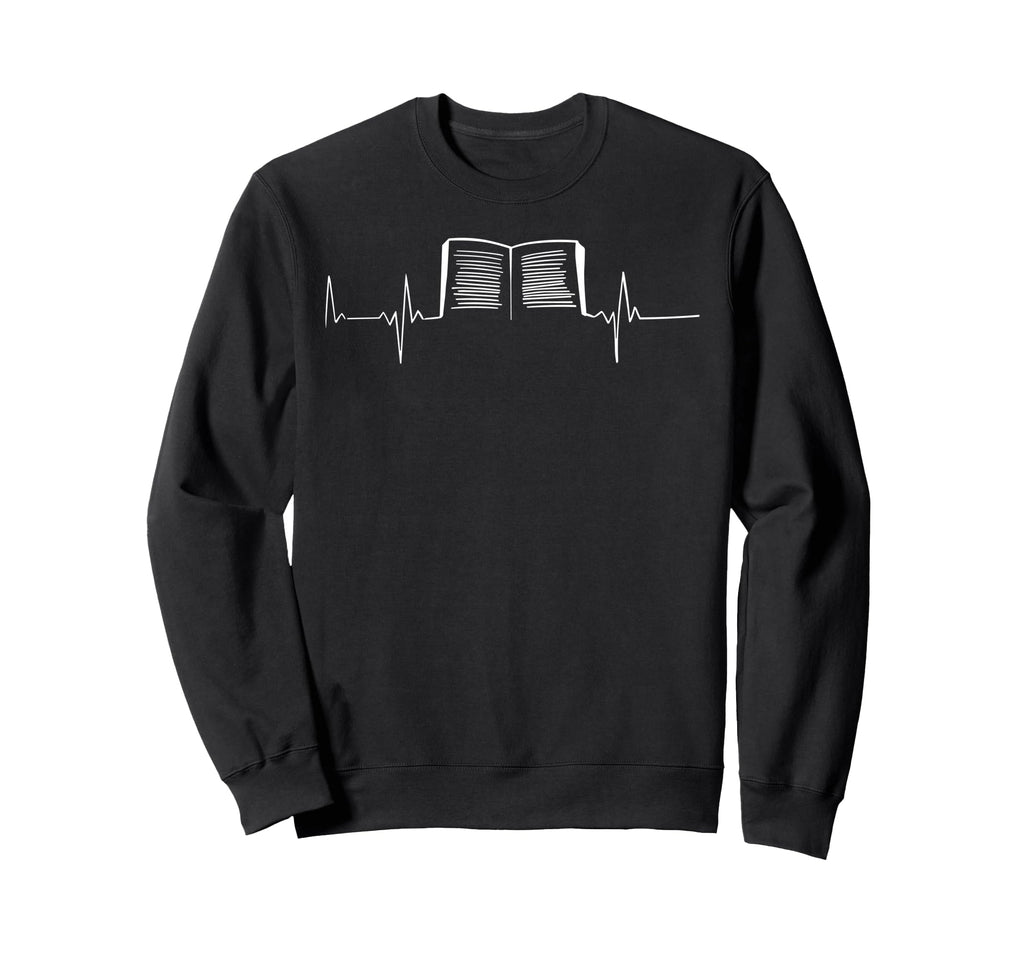 Book Heartbeat Reading Lover Sweatshirt - Casual Everyday Wear Unisex - T-Shirt, Sweatshirt, Hoodie