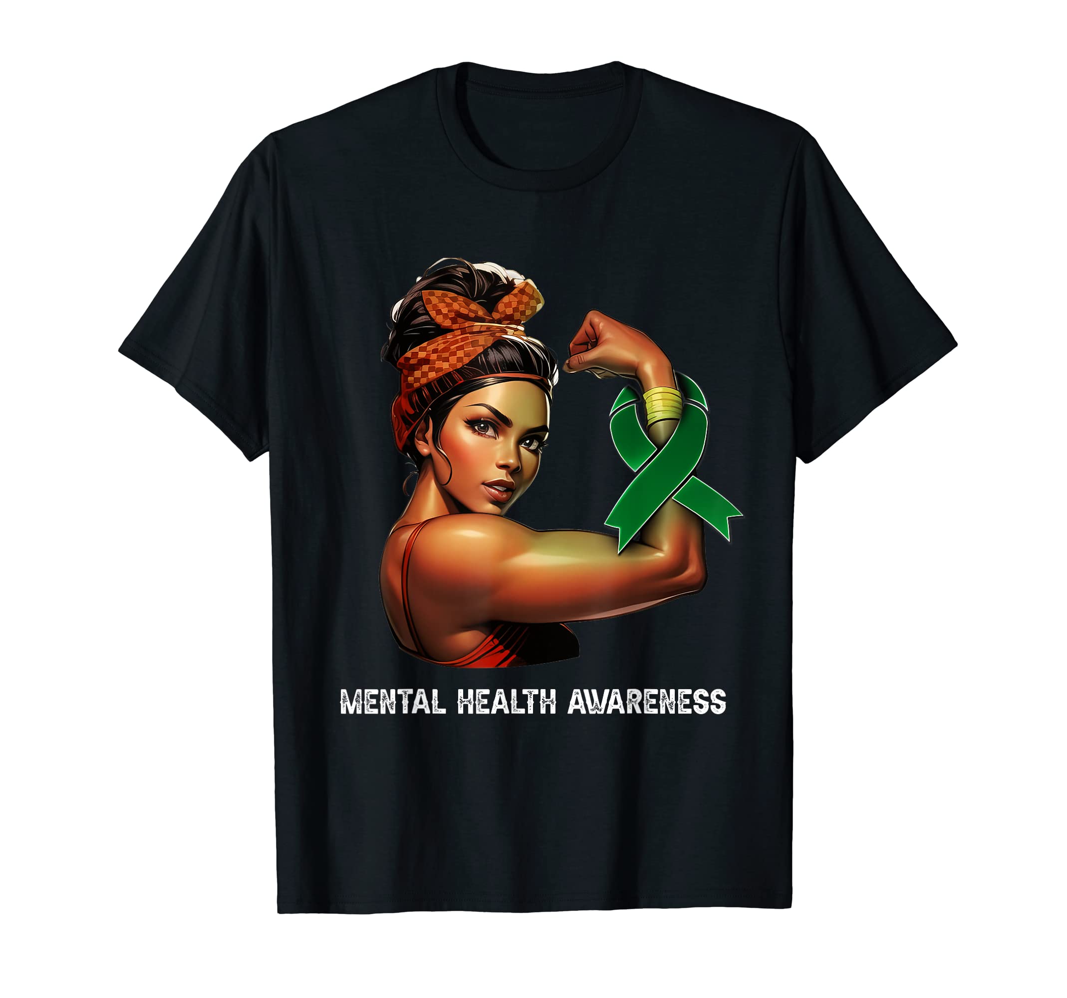 Unbreakable Afro Mental Health T-Shirt - Minimalist Print Men Women - T-Shirt, Sweatshirt, Hoodie