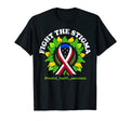 Fight Stigma Usa Flag Ribbon Mental T-Shirt - Novelty Apparel Unisex - T-Shirt, Sweatshirt, Hoodie