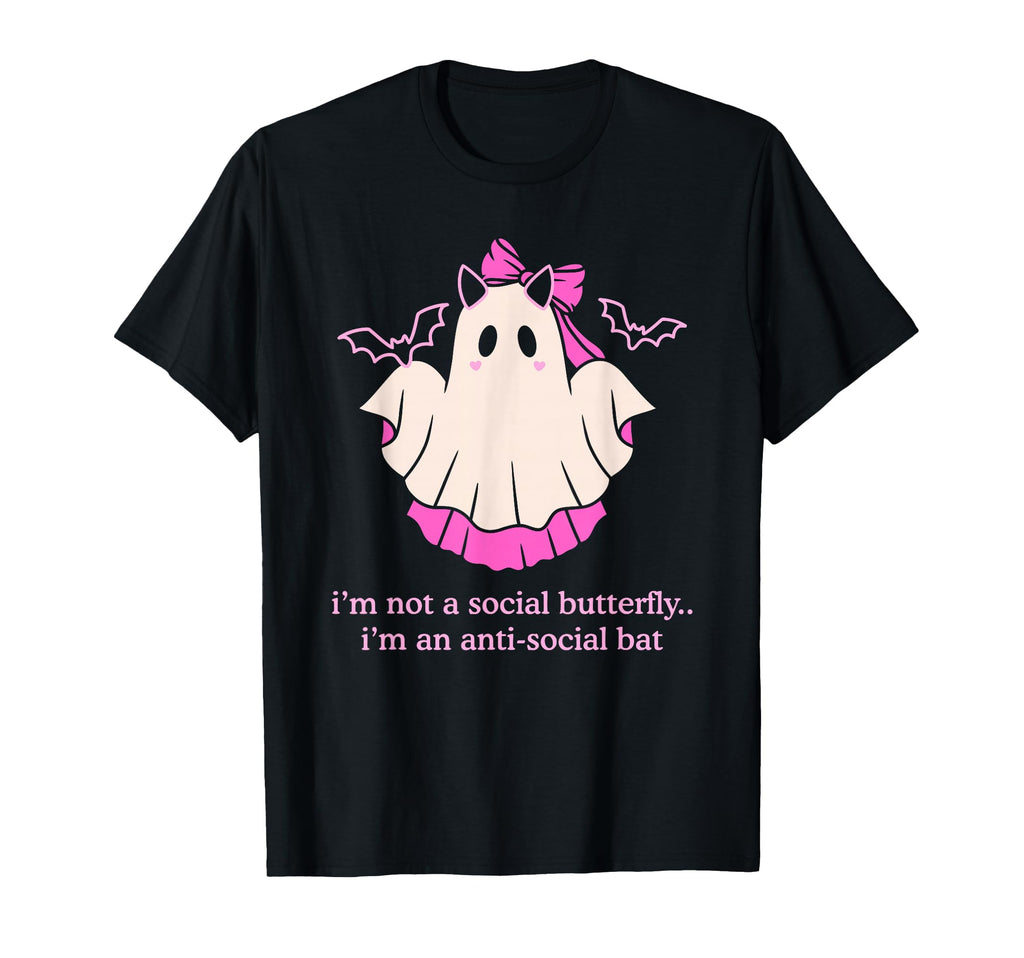 Im Not Social Butterfly I Am Anti T-Shirt - Aesthetic Graphic Unisex - T-Shirt, Sweatshirt, Hoodie