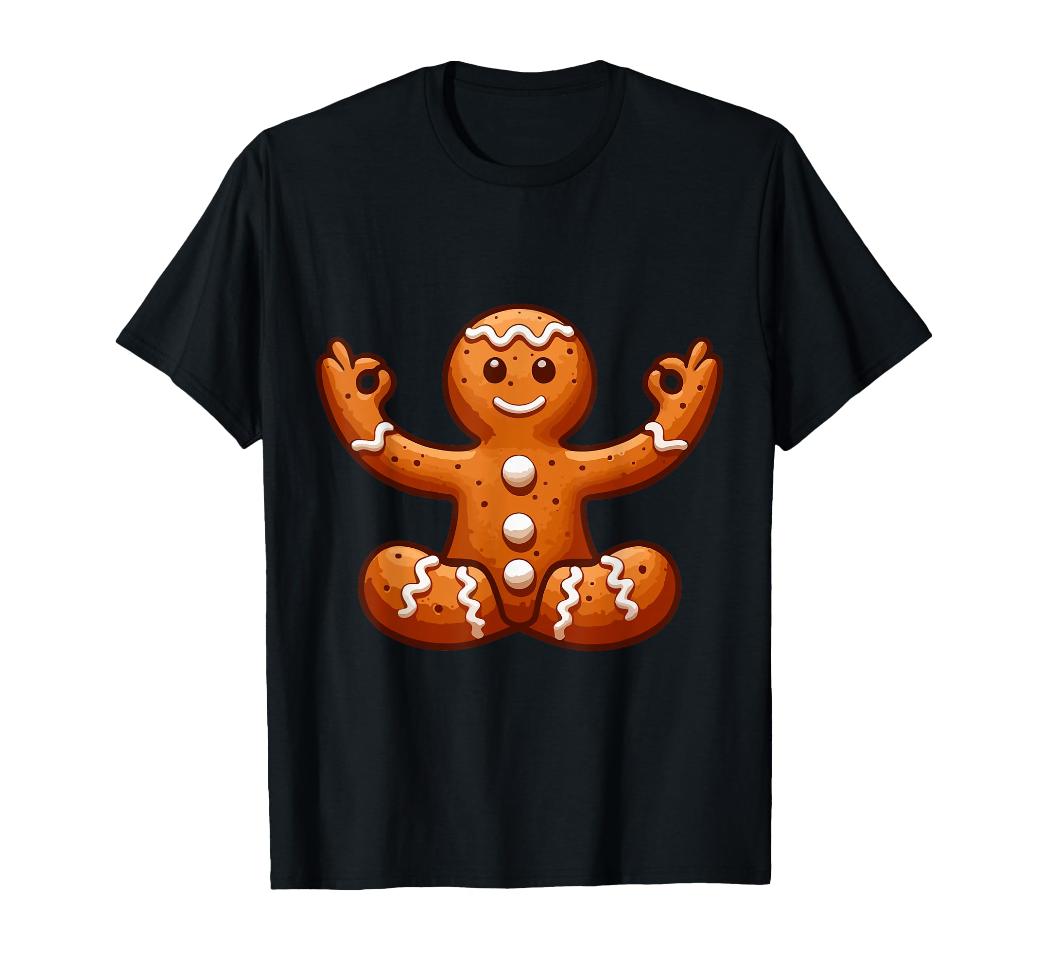 Meditation Gingerbread Yoga Pose T-Shirt - Streetwear Style for Adults - T-Shirt, Sweatshirt, Hoodie