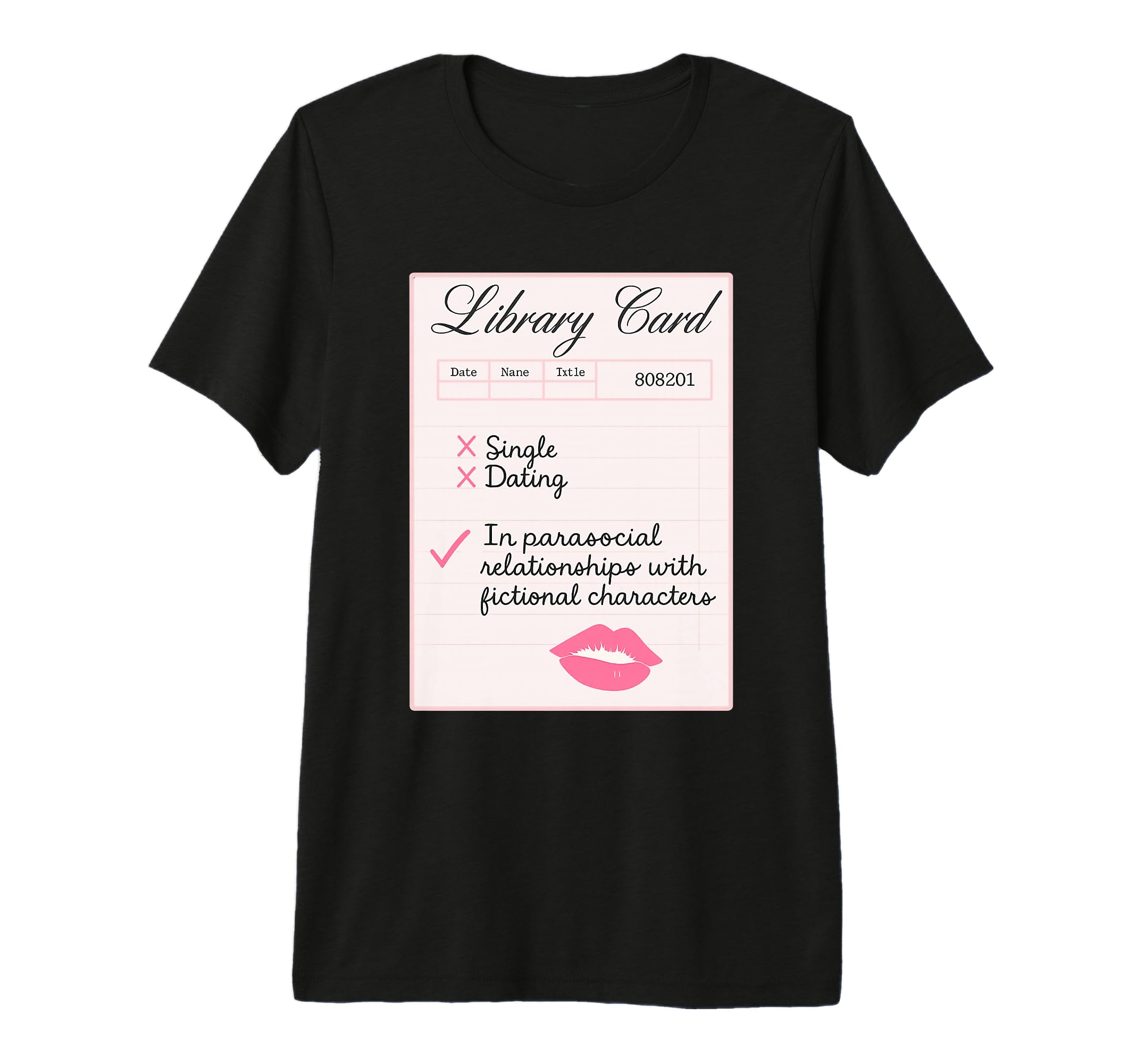 Funny Library Card Book Lover Tri Blend T-Shirt - Minimalist Print Unisex - T-Shirt, Sweatshirt, Hoodie