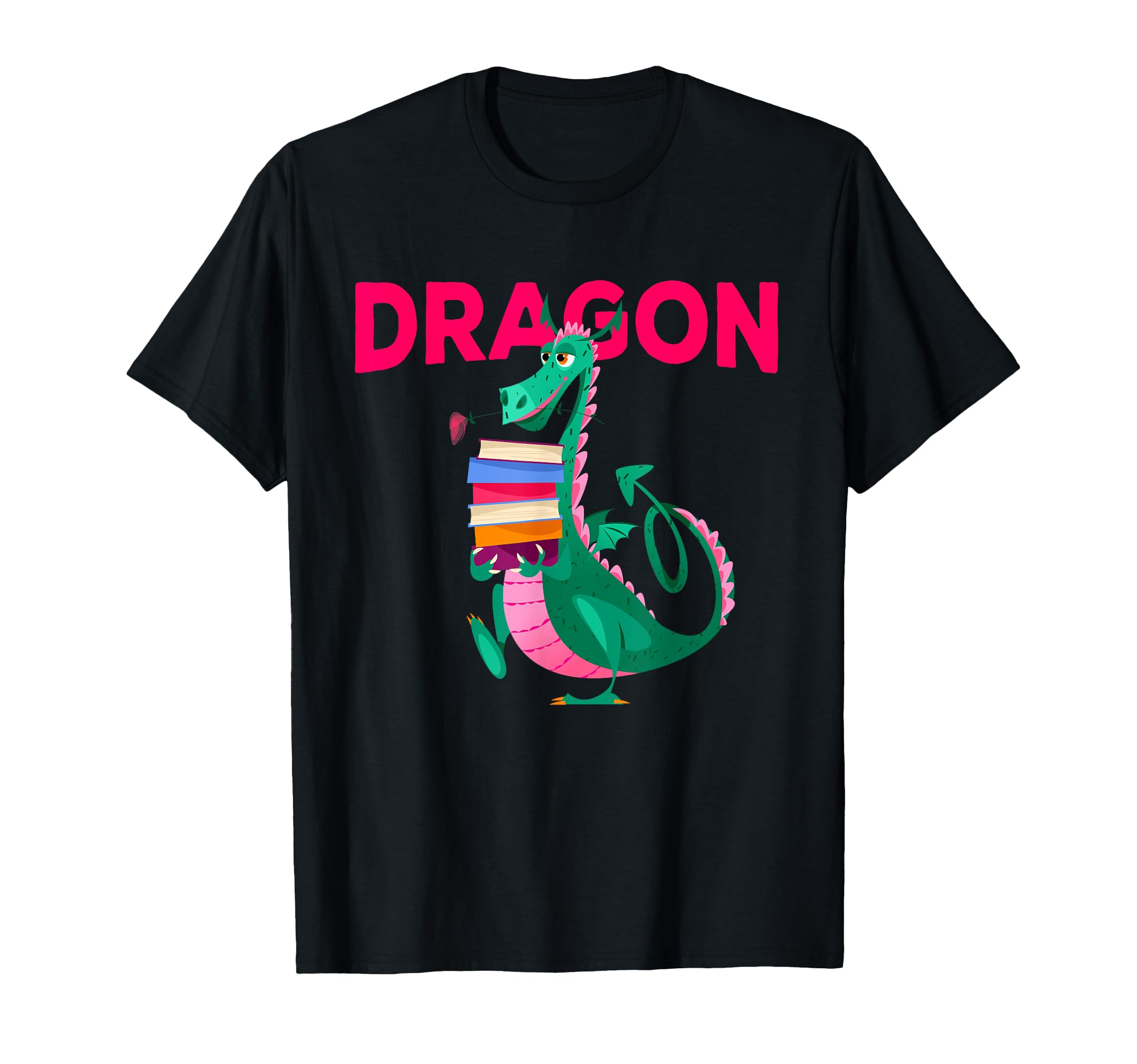 Funny Book Dragon Illustration Novelty T-Shirt - Fun Novelty Design Unisex - T-Shirt, Sweatshirt, Hoodie
