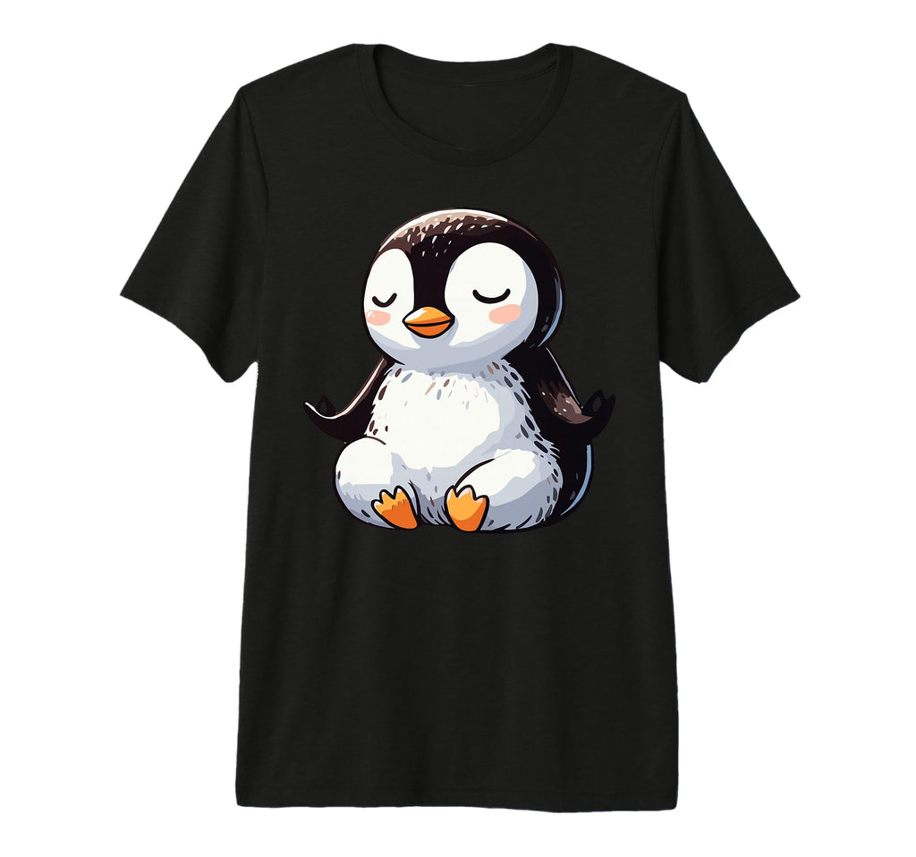 Meditation Penguin Yoga Pose T-Shirt - Casual Everyday Wear for Adults - T-Shirt, Sweatshirt, Hoodie