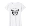 Womens Anti Social Butterfly T-Shirt - Custom Art Print Unisex - T-Shirt, Sweatshirt, Hoodie