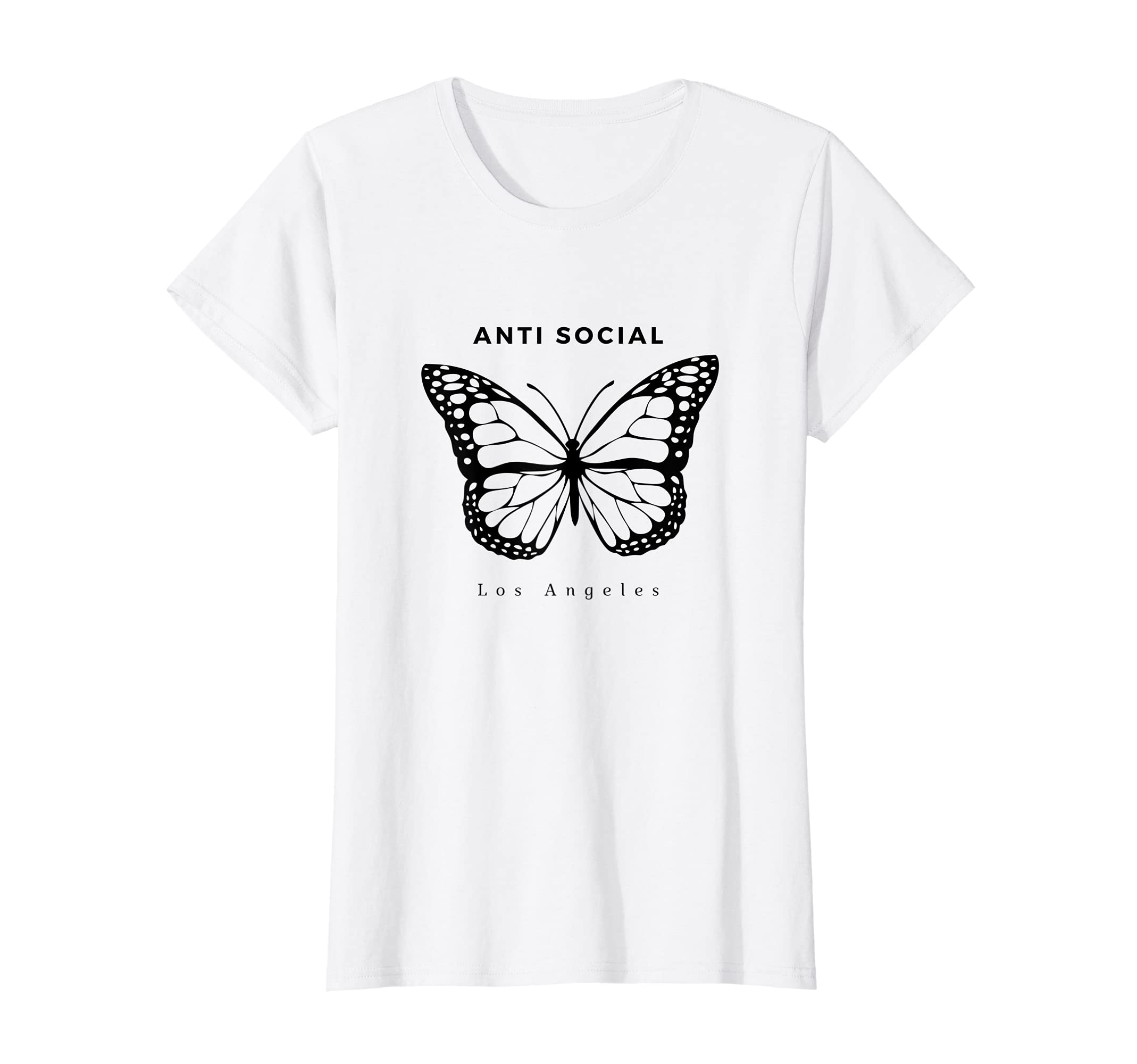 Womens Anti Social Butterfly T-Shirt - Custom Art Print Unisex - T-Shirt, Sweatshirt, Hoodie