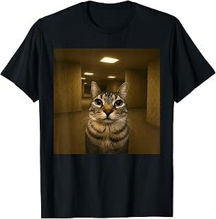 Cat in The Backrooms Liminal Space Funny Meme T-Shirt Unisex T-shirt, Sweatshirt, Hoodie, Long Sleeve Tee - T-Shirt, Sweatshirt, Hoodie