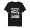 Emotional Support Human Tri Blend T-Shirt - Streetwear Style for Adults - T-Shirt, Sweatshirt, Hoodie