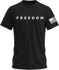 Freedom Shirt  Simple Freedom Text T Shirt for Men & Women Patriotic Men's Tshirts Graphic Tee - T-Shirt, Sweatshirt, Hoodie