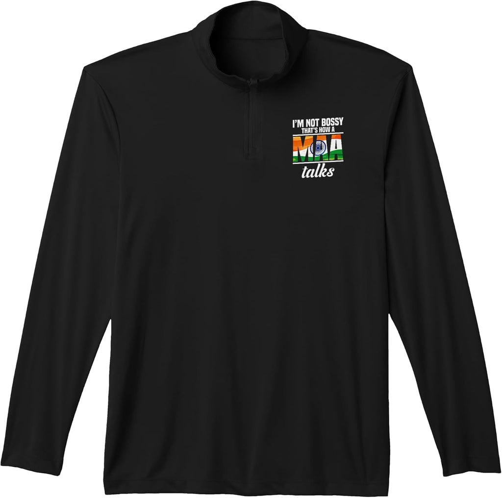 Gujarati Hindu Indian Flag Desi Hindu Majama Gujarat Performance Quarter-Zip Top Unisex T-shirt, Sweatshirt, Hoodie, Long Sleeve Tee - T-Shirt, Sweatshirt, Hoodie