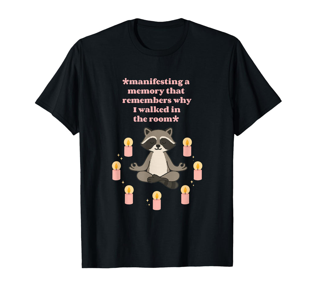 Funny Raccoon Meditation Mindfulness T-Shirt - Unique Graphic Unisex - T-Shirt, Sweatshirt, Hoodie
