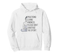 Practicing Loving Kindness Buddha Funny Hoodie - Graphic Print for Adults - T-Shirt, Sweatshirt, Hoodie