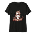 Meditation Wolf Yoga Pose Relaxing T-Shirt - Graphic Print for Adults - T-Shirt, Sweatshirt, Hoodie