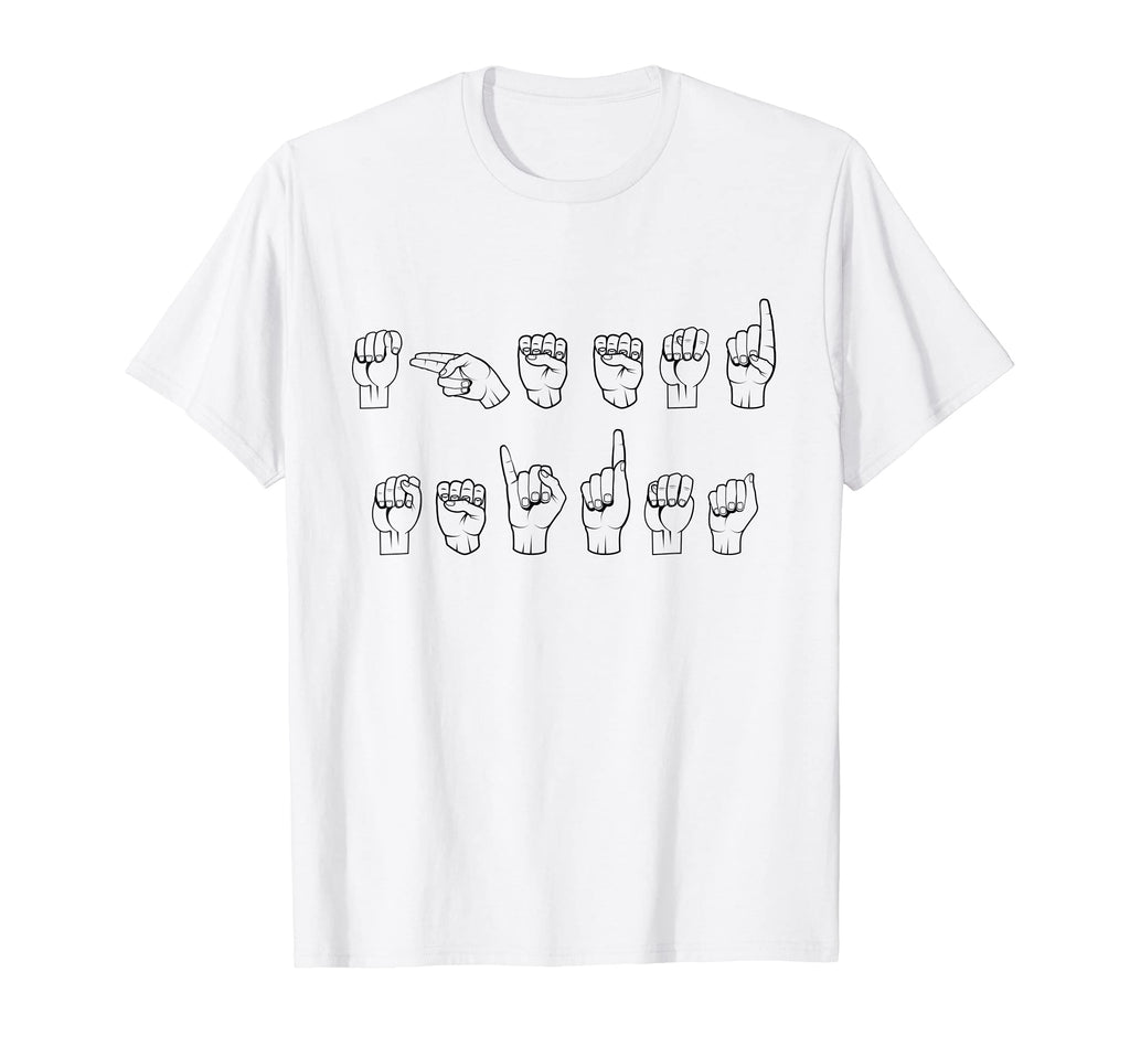 End Stigma Asl Sign Language Hands T-Shirt - Fun Novelty Design for Adults - T-Shirt, Sweatshirt, Hoodie
