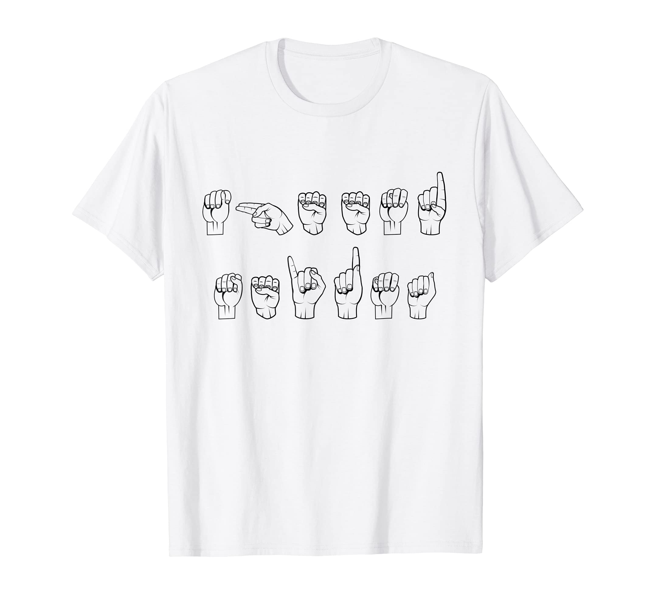 End Stigma Asl Sign Language Hands T-Shirt - Fun Novelty Design for Adults - T-Shirt, Sweatshirt, Hoodie