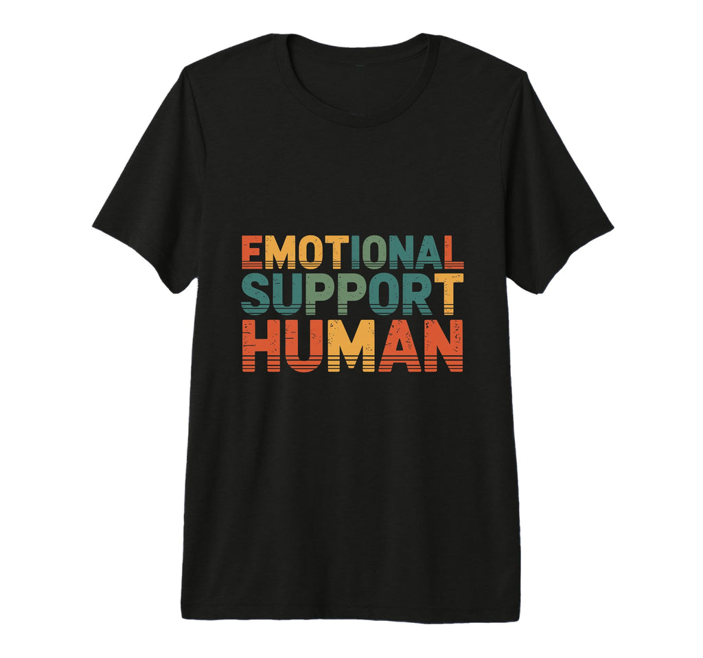 Emotional Support Human Tri Blend T-Shirt - Novelty Apparel Men Women - T-Shirt, Sweatshirt, Hoodie