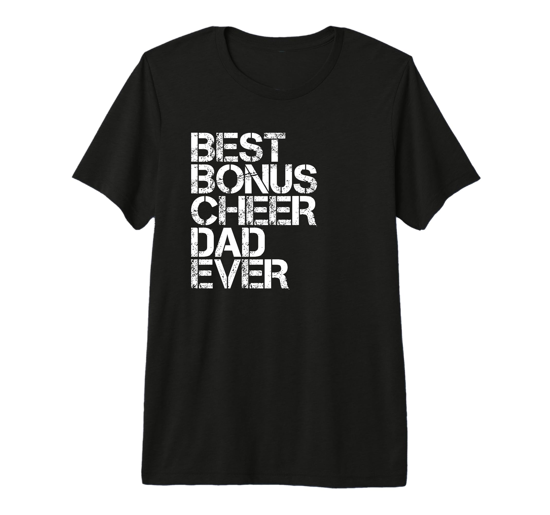 Best Bonus Cheer Dad Ever Cheerleading T-Shirt - Trendy Graphic for Adults - T-Shirt, Sweatshirt, Hoodie