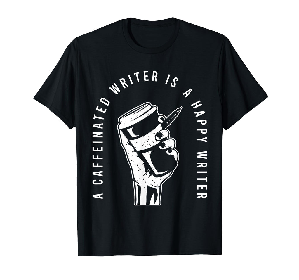 Writers Outfit Lover Coffee And Book T-Shirt - Novelty Apparel Unisex - T-Shirt, Sweatshirt, Hoodie