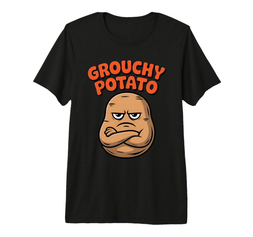 Grouchy Potato Funny Angry Moody Couch T-Shirt - Graphic Print Men Women - T-Shirt, Sweatshirt, Hoodie